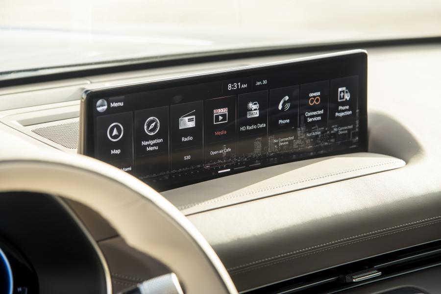 Детали интерьера Genesis GV80 AWD 2020 года  (NA) (фото 8 из 40)
